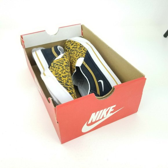 Nike Court Legacy Slip-On Wmns Sneakers DJ5938 001 Leopard Sizes 6, 8.5 NoBoxTop - Picture 8 of 9